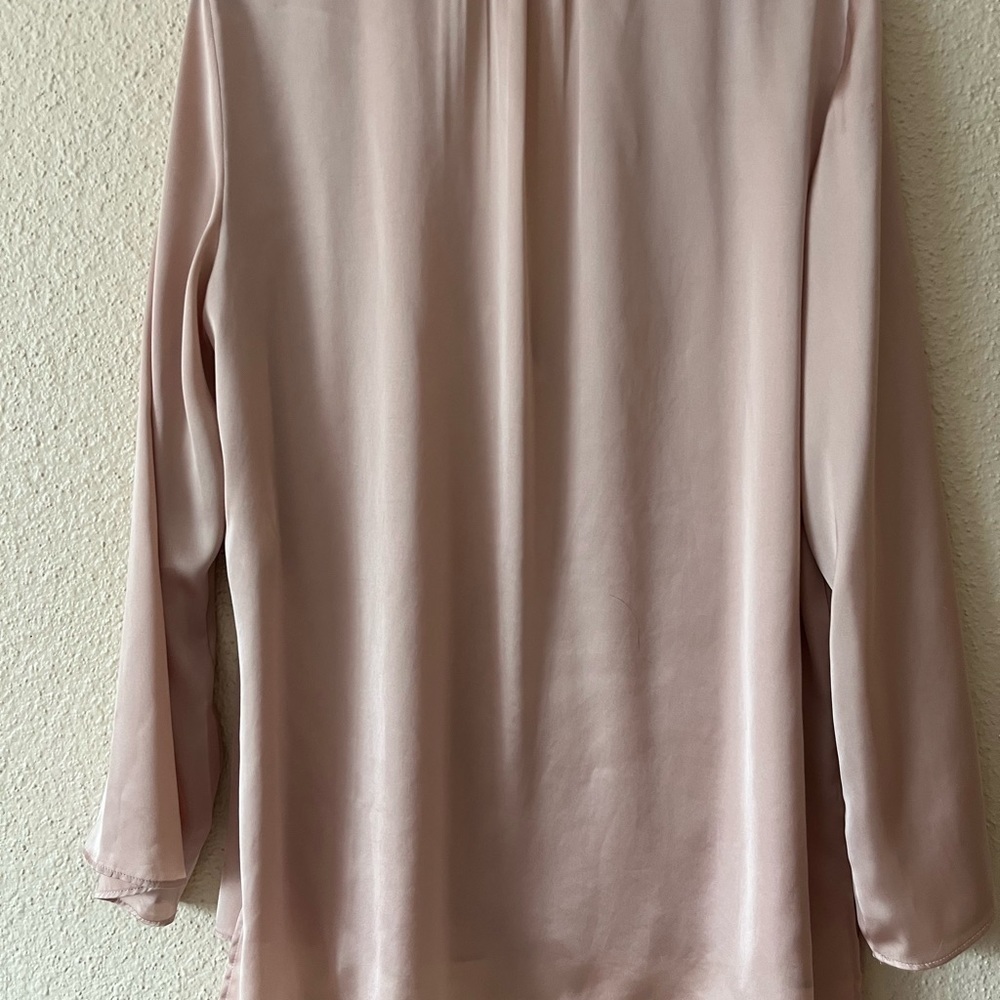Zara Silky Satin Blouse Top Oversized Cut S - Picture 6 of 8